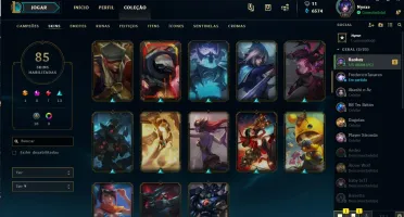 conta lol d3, all champs e bastante skins