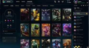 conta lol d3, all champs e bastante skins