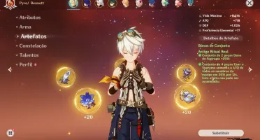 CONTA GENSHIN AR 51/ 5 char 5 stars upada