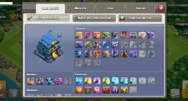 Conta Top Cv12 Clash Of Clans + 3000 Gemas