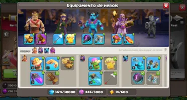 Conta Top Cv12 Clash Of Clans + 3000 Gemas