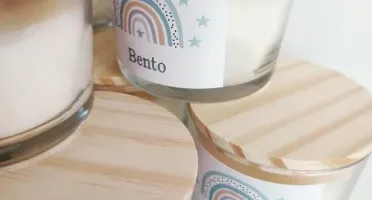Lembrancinha Vela Maternidade Arco Íris 120g