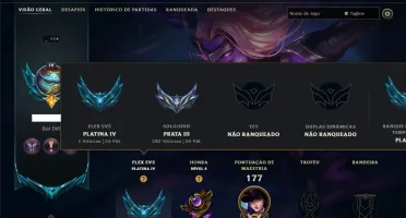 Prata 3 com 100 Champs e 26 Skins ( ADC / JG )