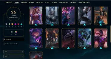 Prata 3 com 100 Champs e 26 Skins ( ADC / JG )