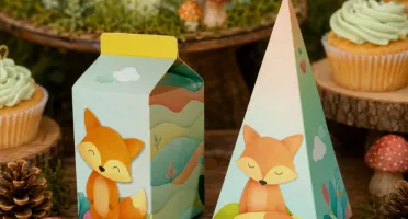 Caixas Milk e Pirâmide Raposinha - Kits 20 ou 40