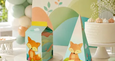 Caixas Milk e Pirâmide Raposinha - Kits 20 ou 40