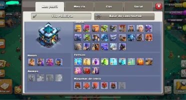 Conta CLASH OF CLANS CV13 BEM UPADO