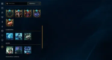 CONTA DE LOL COM 386 SKINS - SUPER BARATA - NÃO JOGO MAIS -