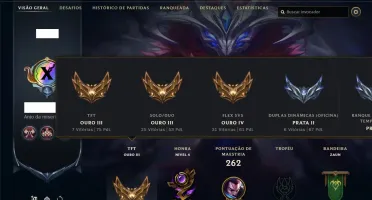 Conta LOL - 77 skins + 105 champs (email não confirmado)