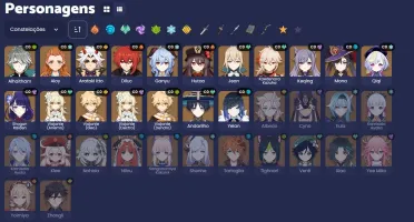 CONTA GENSHIN AR57 12 PERSONAGENS 5*