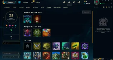 Conta LOL - Platina I, 52% de WR(E-MAIL NÃO VERIFICADO)