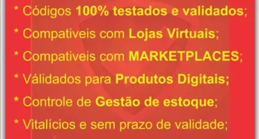 700 Codigos de Barras ean13 Todas as Lojas do Brasil