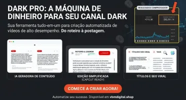 Dark PRO: Automação Total Canais Dark – Do Roteiro ao Post