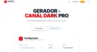 Dark PRO: Automação Total Canais Dark – Do Roteiro ao Post