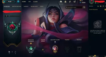 conta platina 4 (58% winrate/+essencia laranja e skins)