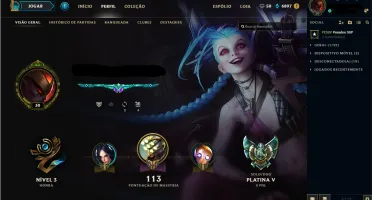Conta League of Legends Platina 5