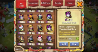 Castle Clash -heróis acima do Lvl 140