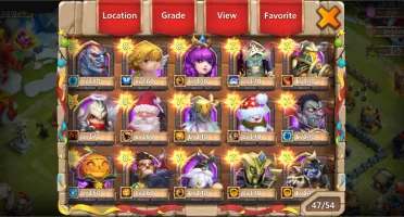 Castle Clash -heróis acima do Lvl 140