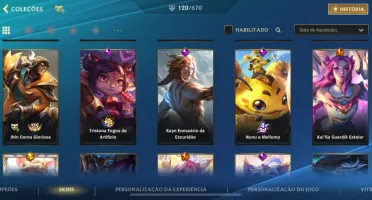 Conta Wild Rift, 120 skins, nível 128