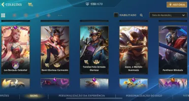 Conta Wild Rift, 120 skins, nível 128