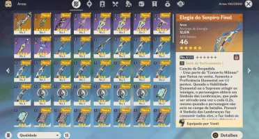 AR10 - Venti + Elegia + Mona + Lança de Jade + 19 tiros