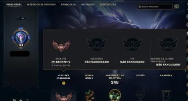 CONTA LOL TOP BARATINHA/ UNRANKED /63 SKINS