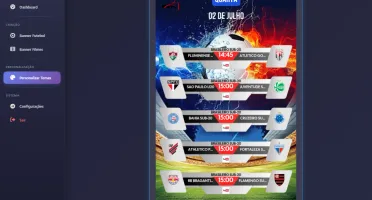 Gerador de banner de futebol com envio automatico