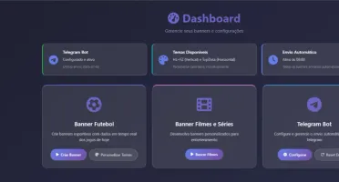 Gerador de banner de futebol com envio automatico