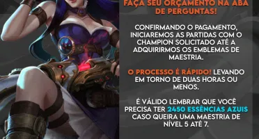 Rei do Elojob - MAESTRIAS LoL