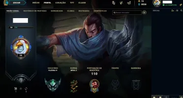 Conta lol Platina 4 com 61V e 14D, excelente!!!!