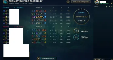 Conta lol Platina 4 com 61V e 14D, excelente!!!!