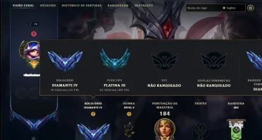 Diamante 4 com 100 Champs e 24 Skins