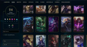 Diamante 4 com 100 Champs e 24 Skins