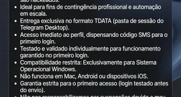 Contas Telegram Tdata Numeros Brasileiro - Entrega Rapida