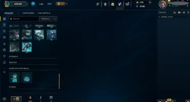[League of Legends] Conta com 27 skins + 42 nos espólios