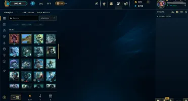 [League of Legends] Conta com 27 skins + 42 nos espólios