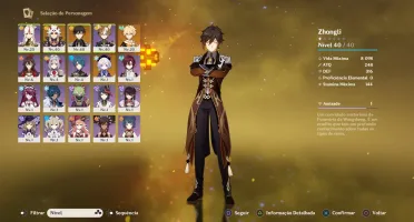 GENSHIN IMPACT AR 19 COM ZHONGLI, ITTO E QIQI