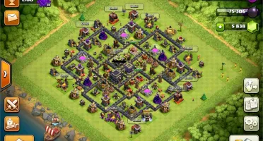 Clash of Clans cv9 full war 5838 gemas