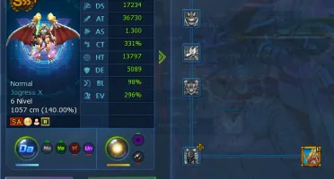Conta LA Omega Com Sussano Rank U - Digimon Masters Online