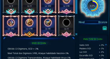Conta LA Omega Com Sussano Rank U - Digimon Masters Online