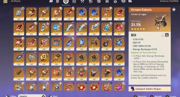 Conta com vários personagens 5 estrela e armas 5 estrela