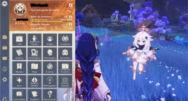 Conta com Ayaka, Itto, Raiden, Zhongli Ar 54