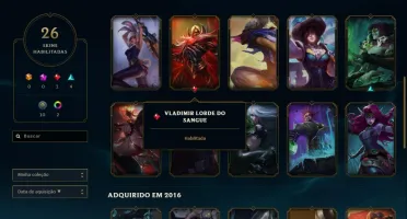 Conta League Of Legends - Silver I com borda de Gold V