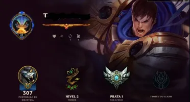 Conta League Of Legends - Silver I com borda de Gold V