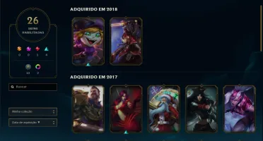 Conta League Of Legends - Silver I com borda de Gold V