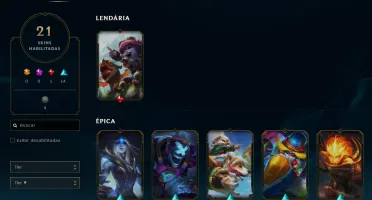 Conta League of Legends Full Acesso - 27 Champs e 21 Skins