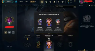 Conta League of Legends Full Acesso - 27 Champs e 21 Skins
