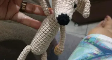 Mini Pet Galgo/Wippet - Amigurumi de crochê