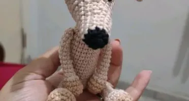 Mini Pet Galgo/Wippet - Amigurumi de crochê