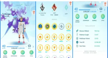 Pokémon GO – Conta Rara: 170 Shinies + 110 4⭐